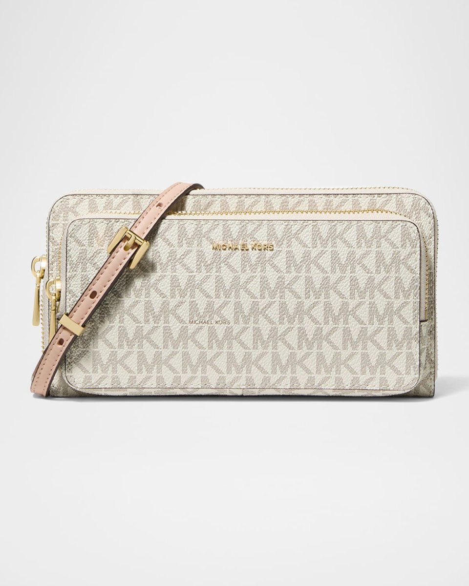 Jet Set Large Logo Continental Crossbody Bag